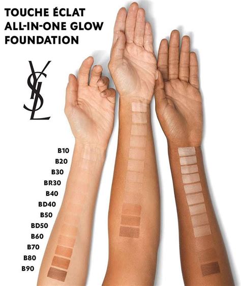 ysl all in one glow cream|ysl touche eclat colour chart.